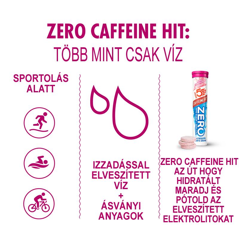 ZERO Caffeine HIT Electrolyte pezsgőtabletta 20db, Pink Graphefruit (75mg)