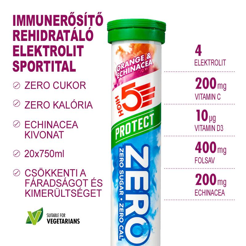 High5 Sports Nutrition Protect Zero 20 Effervescent Tablets orange & echinacea