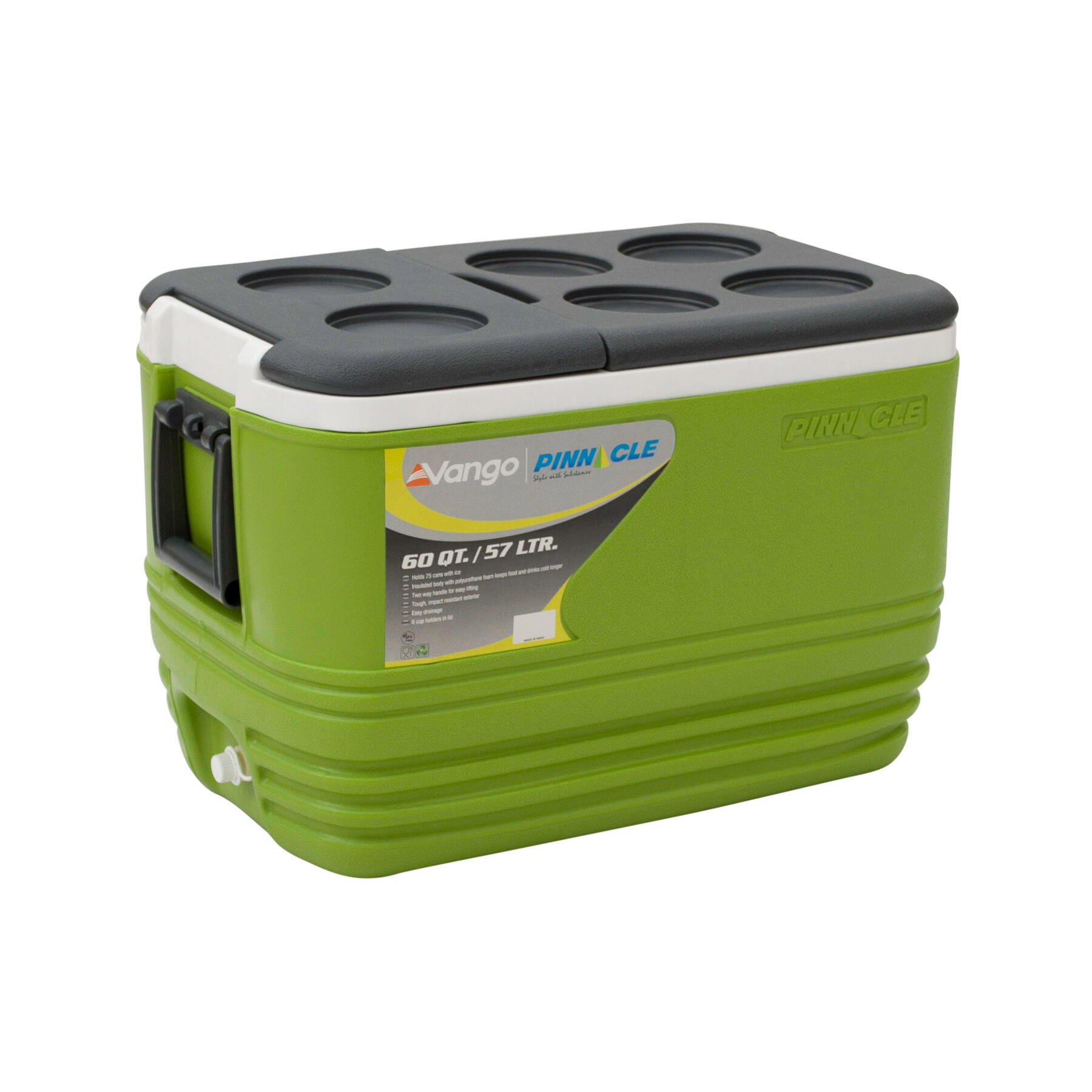 Vango Pinnacle  57L 80Hr Cooler, Green 3/3