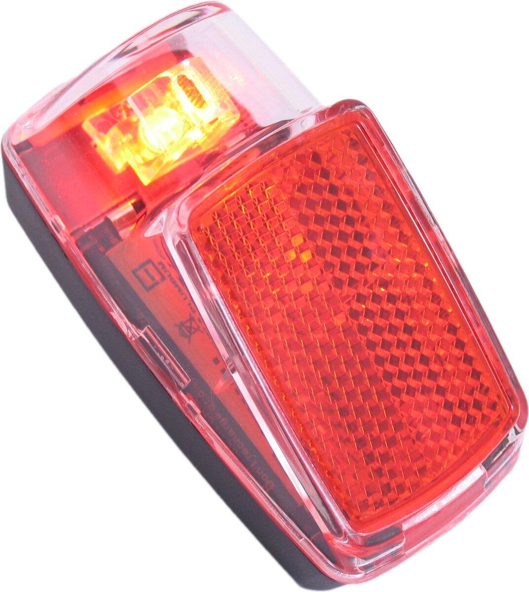 EDGE Achterlicht Spatbord Vida - 1 Led - Inclusief Batterijen (Op Kaart)