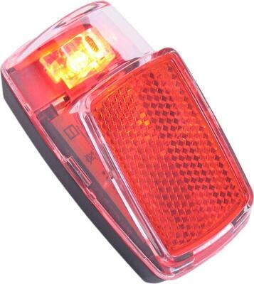 Achterlicht spatbord vida - 1 led - inclusief batterijen (op kaart)