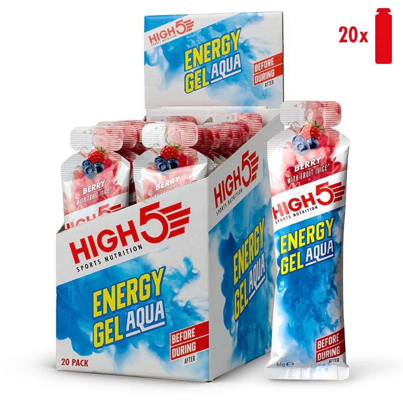 High5 Energy Gel Aqua 20x66g - Málna