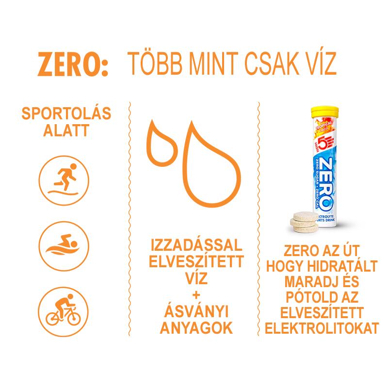 ZERO Sport Electrolyte pezsgőtabletta 20db, Trópusi íz