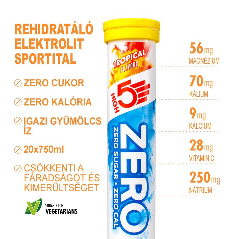 ZERO Sport Electrolyte pezsgőtabletta 20db, Trópusi íz