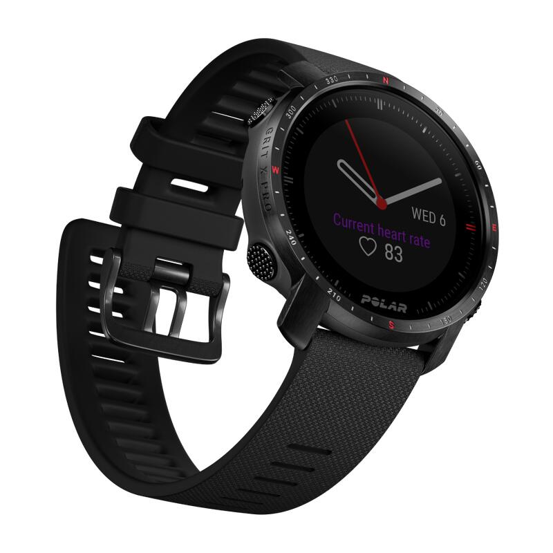 Montré connectée de sport outdoor - GPS, Navigation - Grit X Pro Noir (M/L)