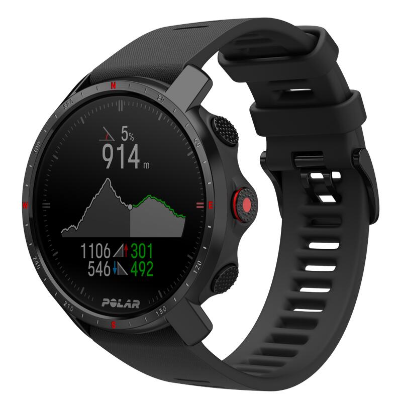 Montré connectée de sport outdoor - GPS, Navigation - Grit X Pro Noir