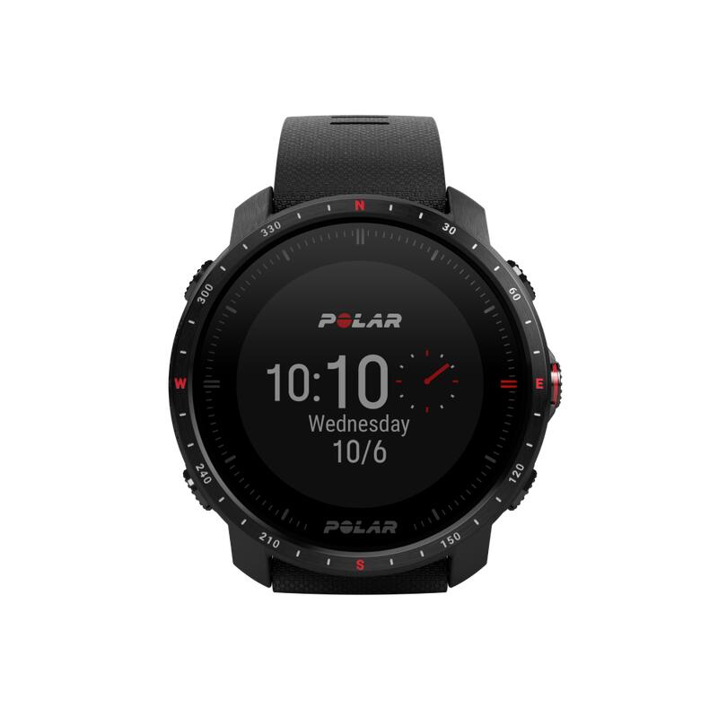 Outdoor Premium Sportuhr - GPS, Barometer, Navigation - Grit X Pro Schwarz