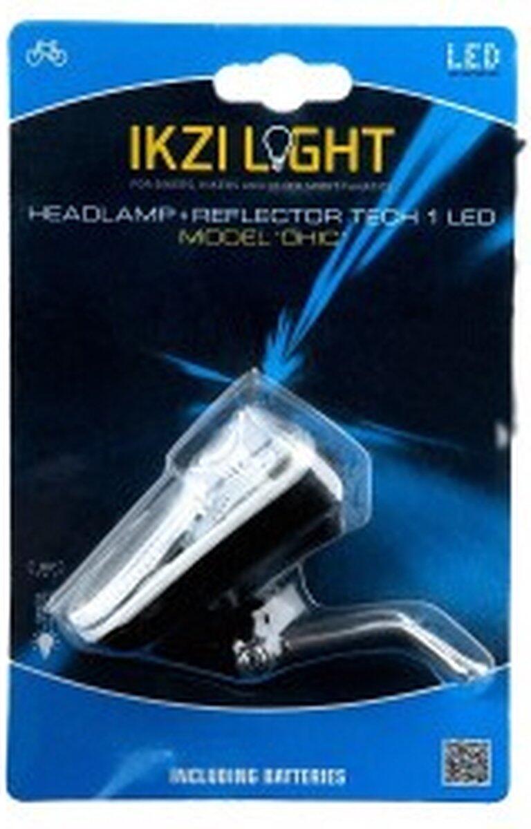 IkziLight Faro LED per Bici, Bianco, a Batterie. 3/4