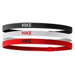 Nike Elastic Hairbands 3Pk Noir Blanc Rouge Adulte