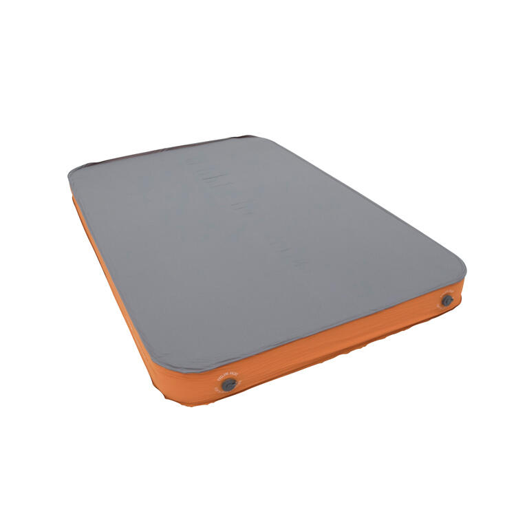 VANGO Vango Shangri-La II 15 Double Sleeping Mat, Cloud Grey / Orange