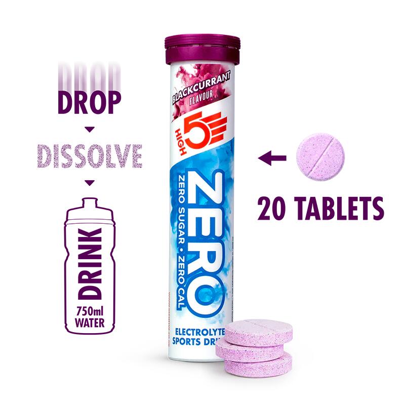 High5 Sports Nutrition Electrolyte Zero 20 Effervescent Tabs Blackcurrant 3/3