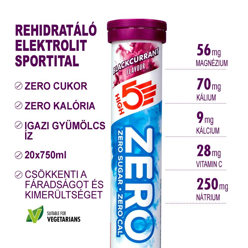 High5 Sports Nutrition Electrolyte Zero 20 Effervescent Tabs blackcurrant