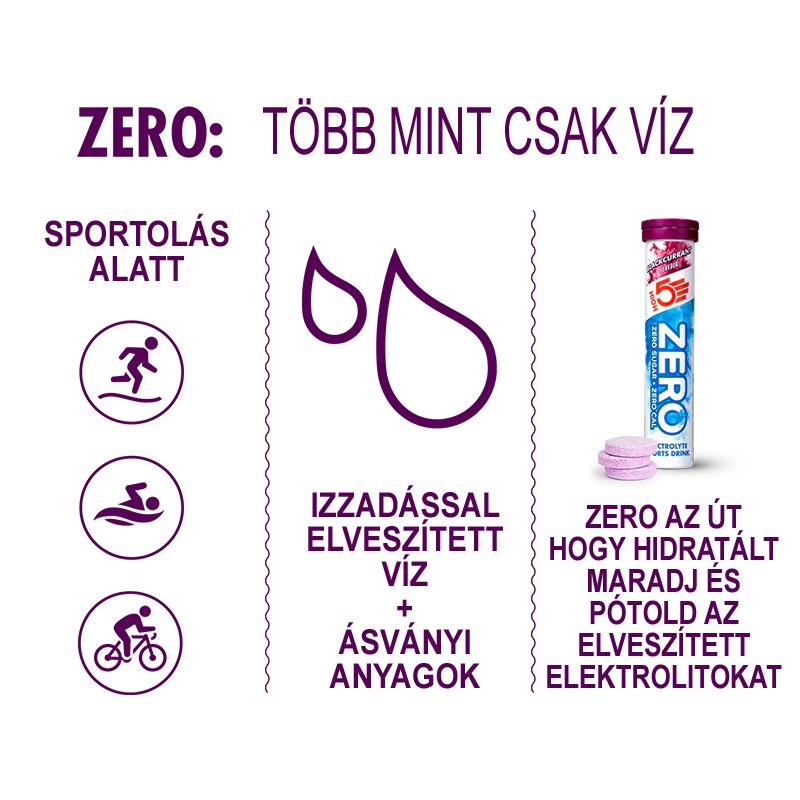 ZERO Sport electrolyte pezsgőtabletta 20db, Feketeribizli íz