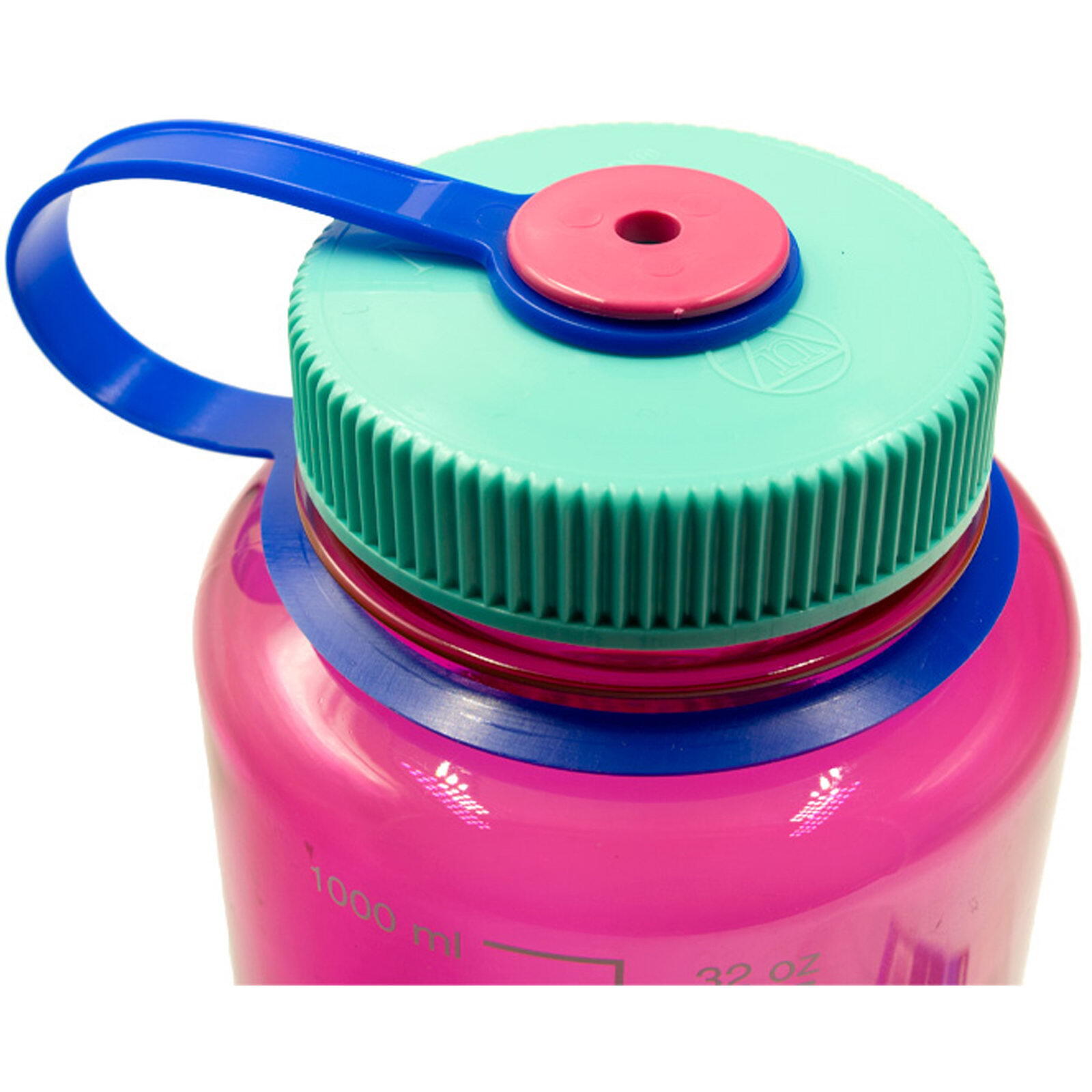 1L Wide Mouth Sustain Water Bottle - Made From 50% Plastic Waste - Deep Magenta 3/3