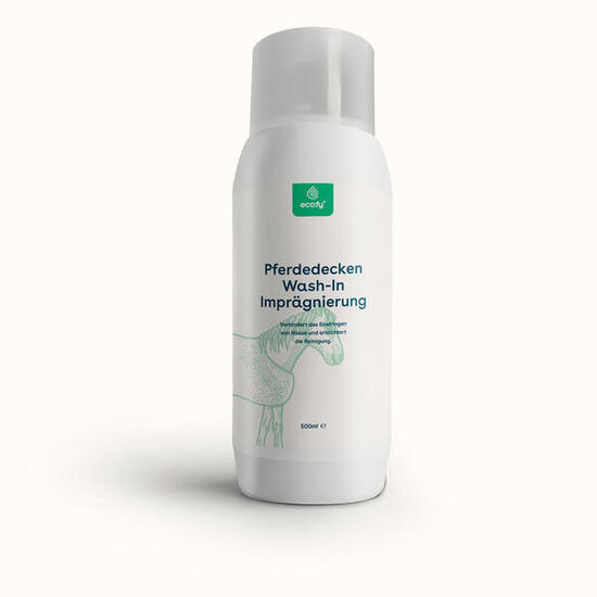 Impregnante Wash-In per tappeti per cavalli - applicazione in lavatrice