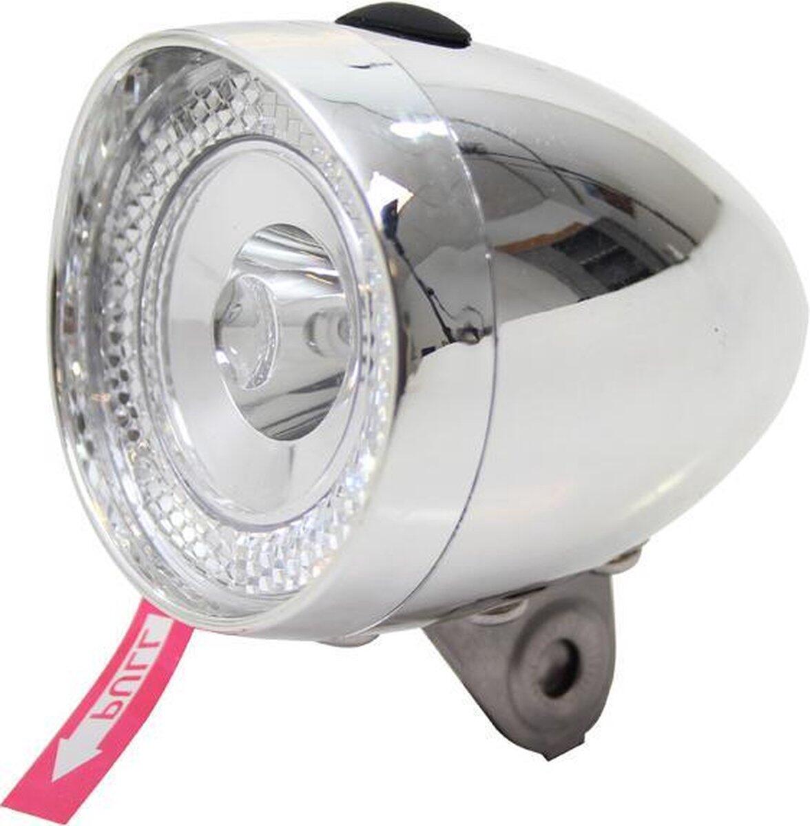 koplamp UN-4955 Retro mini batterij chroom oem 2/3