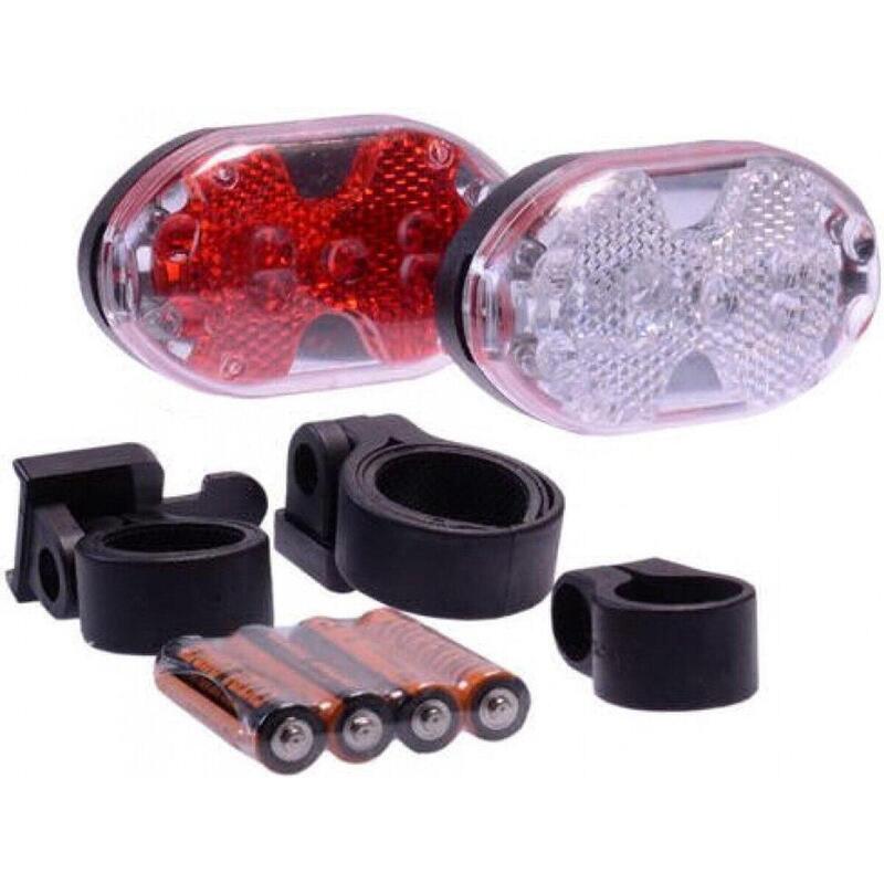 SIMSON batterie d'éclairage à LED noir / rouge