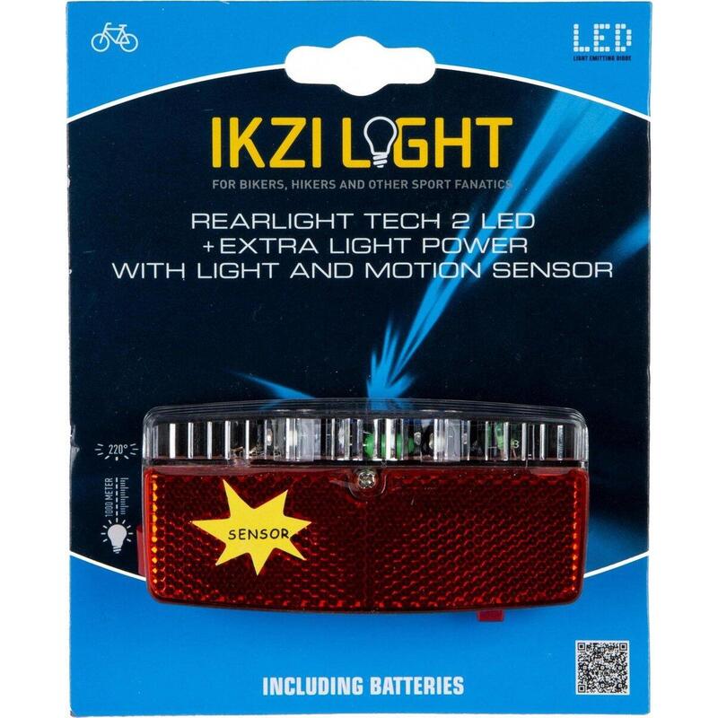 Light achterlicht 5 led sensor batterij 80mm