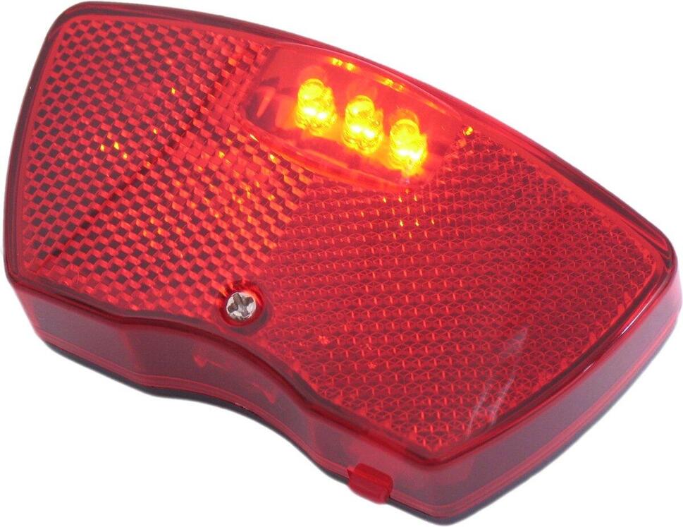 Lampa Tylna Do Bagażnika City - 3 Diody Led -80Mm - Zawiera Baterie (Na Karcie)
