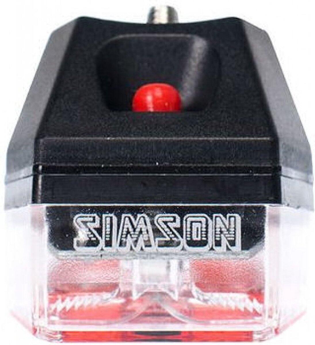 Simson Fanale Posteriore Mini a Batterie per Parafango Rosso. 2/5