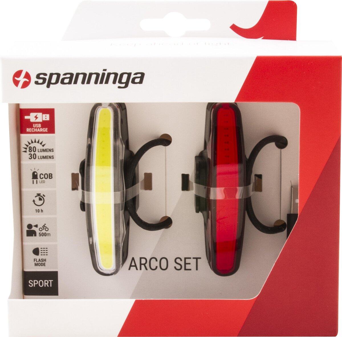 ECLAIRAGE VELO KIT ARCO AV+AR USB 80+30 Lux 3/6