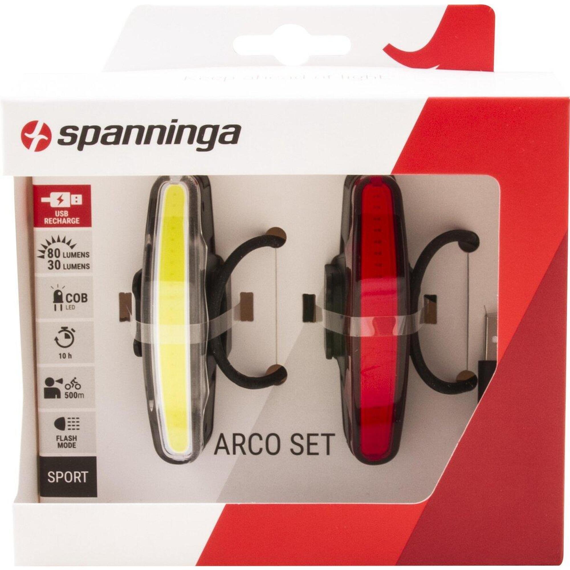 Set d'éclairage Spanninga Arco usb