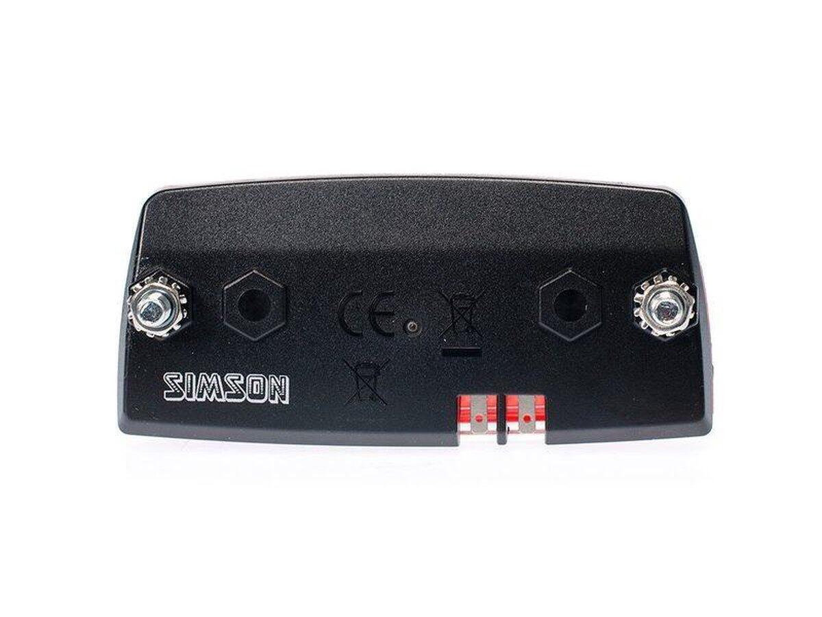 Simson feu arrière Airy led dynamo moyeu porte-bagages rouge 3/5