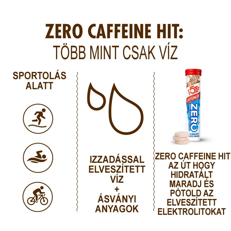 ZERO Caffeine HIT Electrolyte pezsgőtabletta 20db, Cola (75mg)