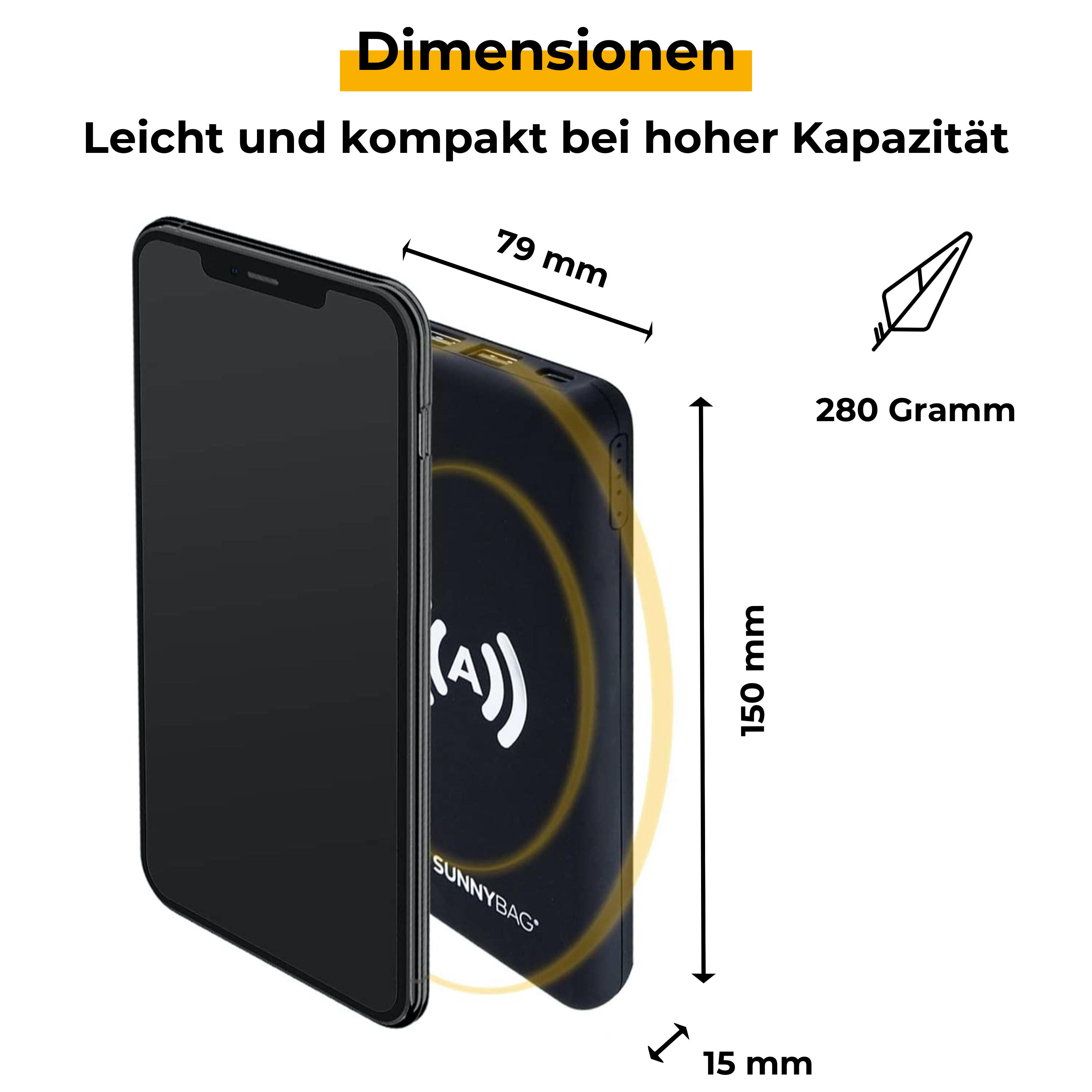 Sunnybag POWERPACK 10.000 Autostart Wireless Charging | Auch für Solarpanele 5/7