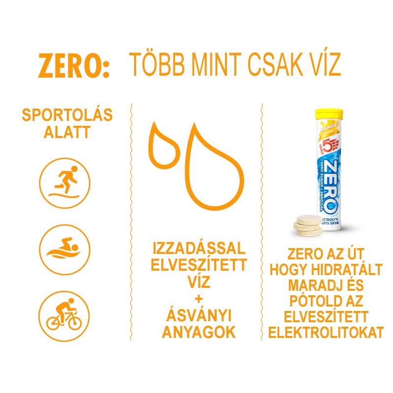 ZERO Sport electrolyte pezsgőtabletta 20db, Mangó íz
