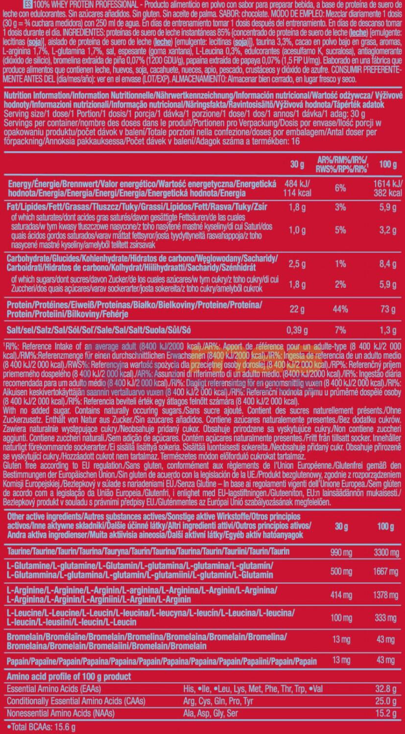 Proteína Whey - 100% Suero De Leche Profesional (500 G) - Chocolate 6/6