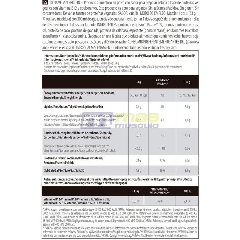 Odżywka białkowa Scitec 100% Vegan Protein 1000g Vanilla