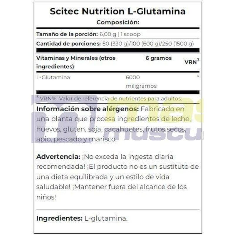 L-Glutamina - 300g de Scitec Nutrition