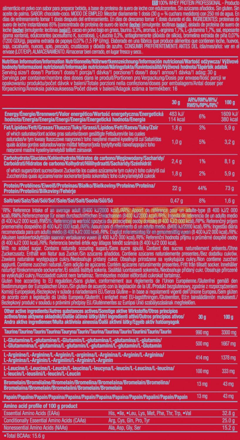 Wei-eiwit - 100% Wei Professioneel (500g) - Kokosnoot Chocolade 5/5