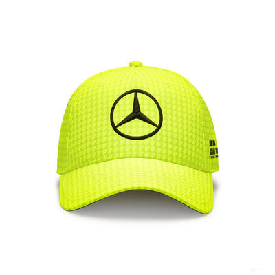Mercedes unisex map f1 lh col driver bb cap neon geel