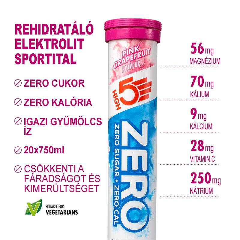 ZERO Sport electrolyte pezsgőtabletta 20db, Pink Graphefruit íz