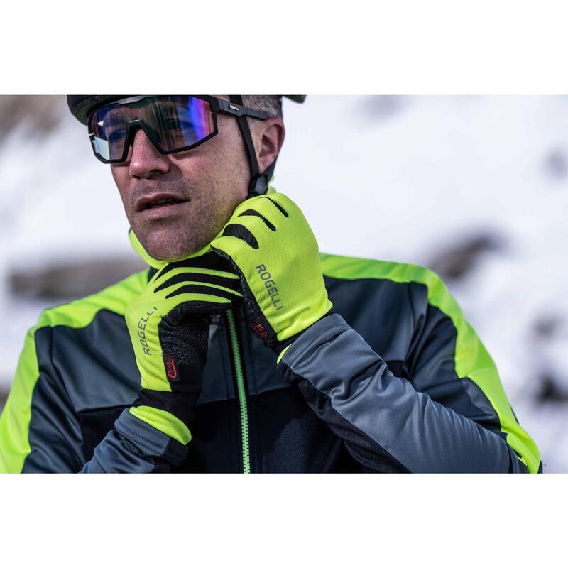 Fahrradhandschuhe Winter Herren Laval Fluor