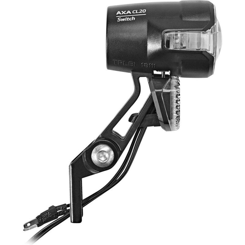 Lumină față bicicletă AXA Compactline 20 Switch, 20 lux (6V).