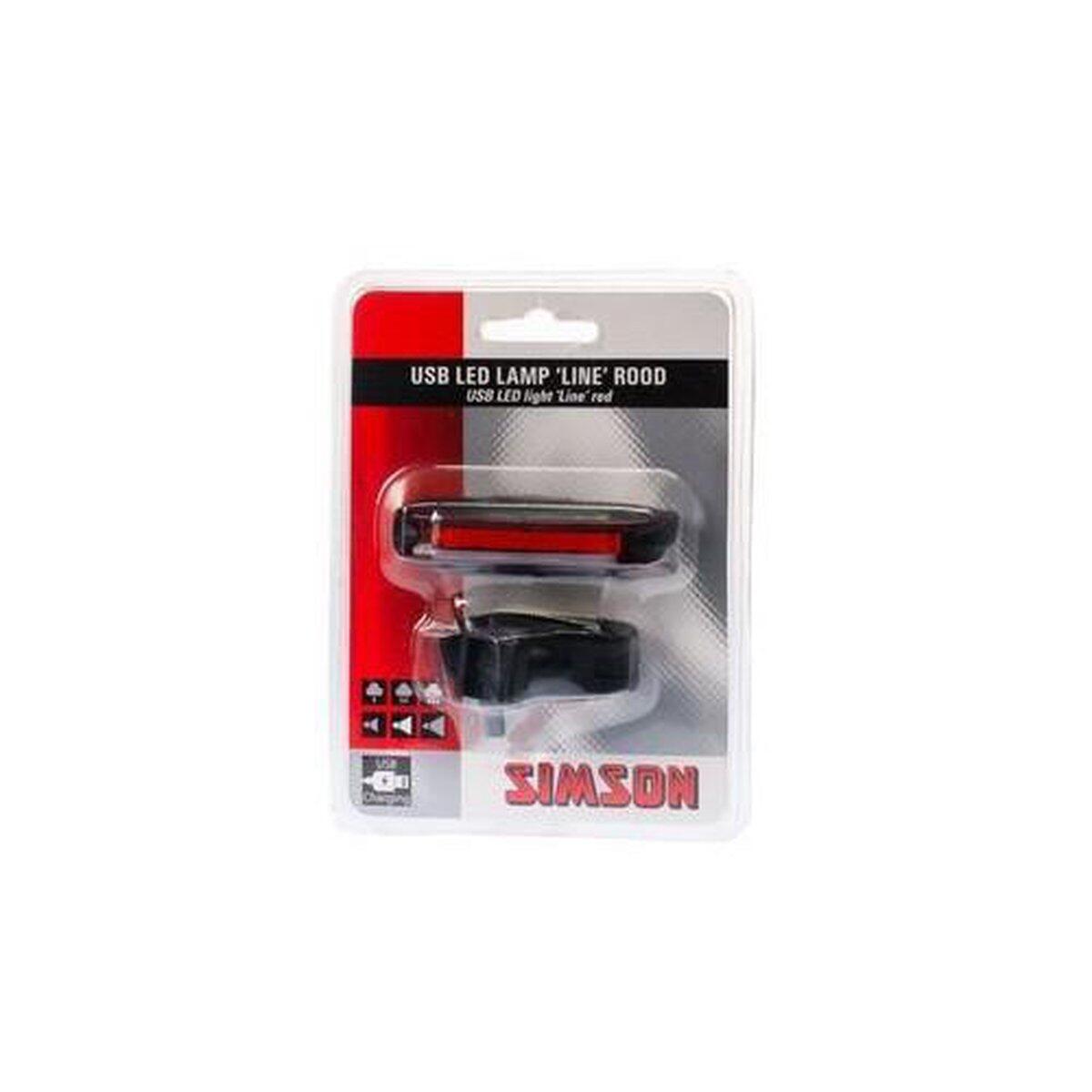 achterlicht Line usb zadelpen 3/4