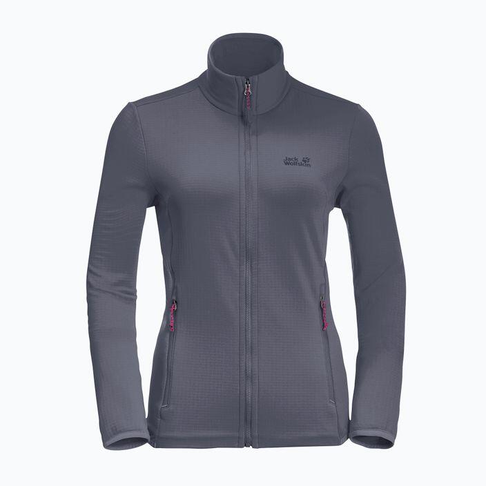 Jack Wolfskin Peak Grid Fleece trekkingsweatshirt voor dames