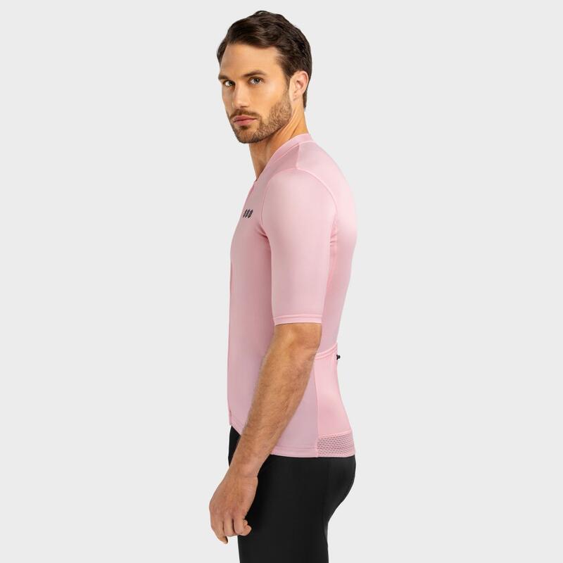 Maillot manches courtes Cyclisme Homme M2 Ronda Rose Bonbon