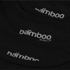 Apollo (Sports) - Bamboe kinderhemd - Ronde Hals - Zwart - Maat 110/116 - 6-Pack