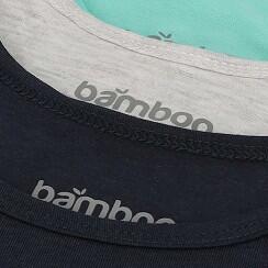 Apollo (Sports) - Bamboe kinderhemd - Ronde Hals - Ocean - Maat 110/116 - 6-Pack