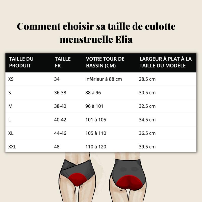 Culotte de règles taille haute Simone