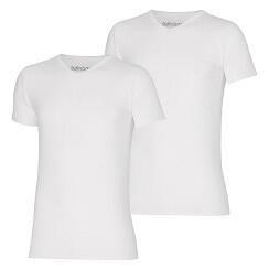Apollo (Sports) | T-shirt Homme | Col en V | Blanc | Taille S | Pack de 4 2/5