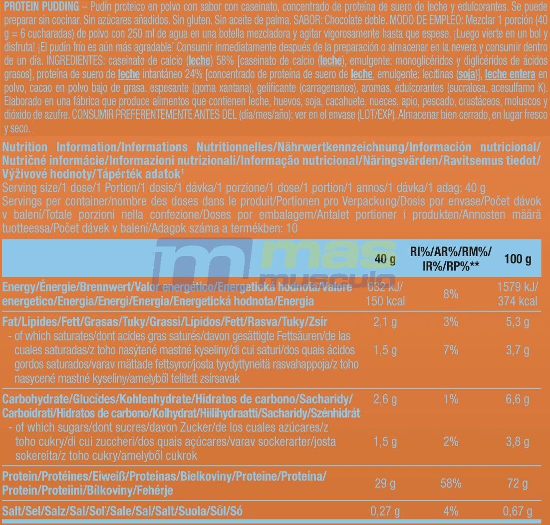 Sobremesas | PUDDING DE PROTEÍNAS - CREME DESSERT (400g) | Duplo Chocolate 3/3