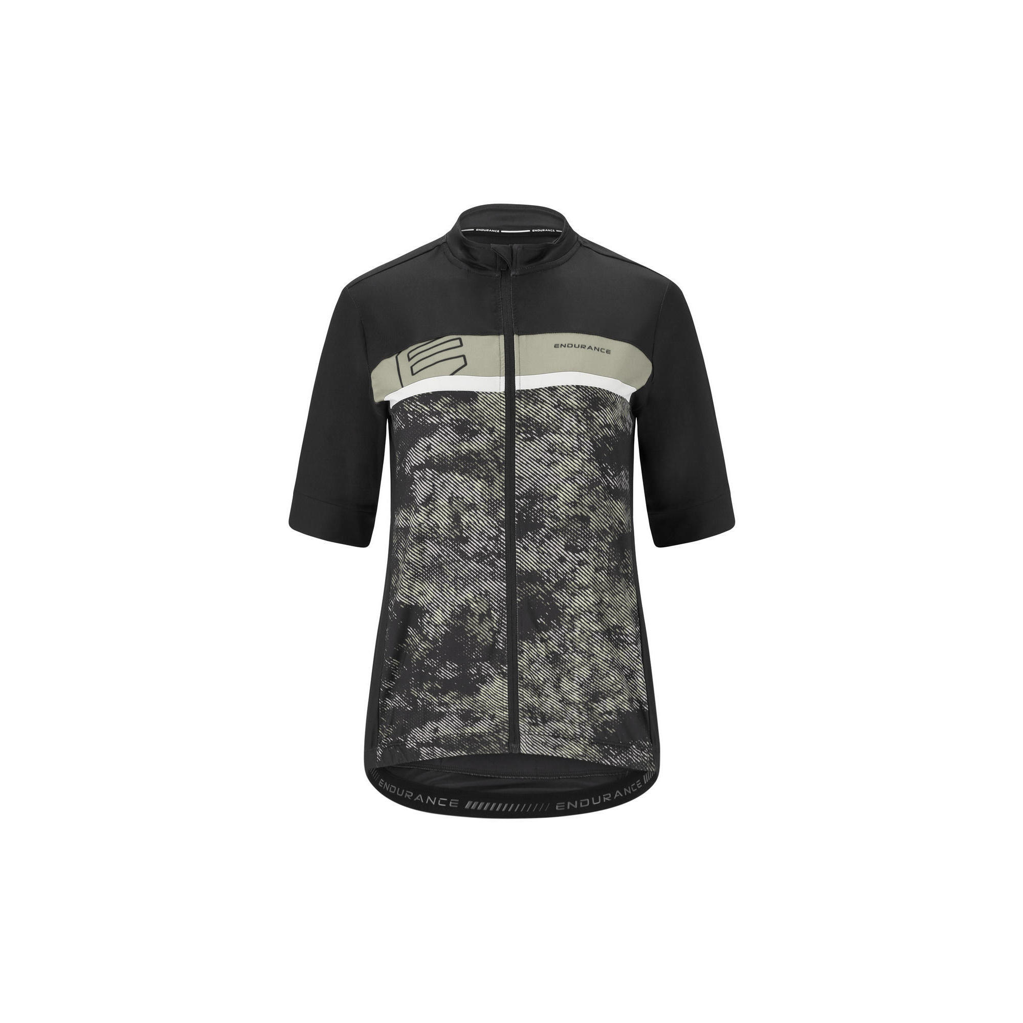 Endurance - Maillot De Cyclisme Dharma - Maillot Manches Courtes - Noir - 40 M - Decathlon