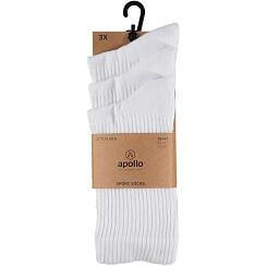 Apollo (Sports) - Sportsokken Daily - Unisex - Wit - Maat 42/47 - 6-Pack - 4/4