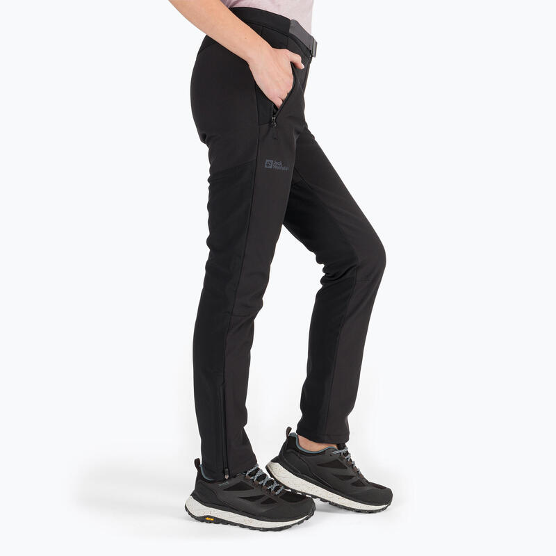 Pantaloni softshell pentru femei Jack Wolfskin Stollberg