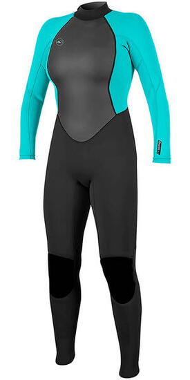 Combinaison de Surf 3/2mm Zip Dos - Noir - Reactor II - Femme